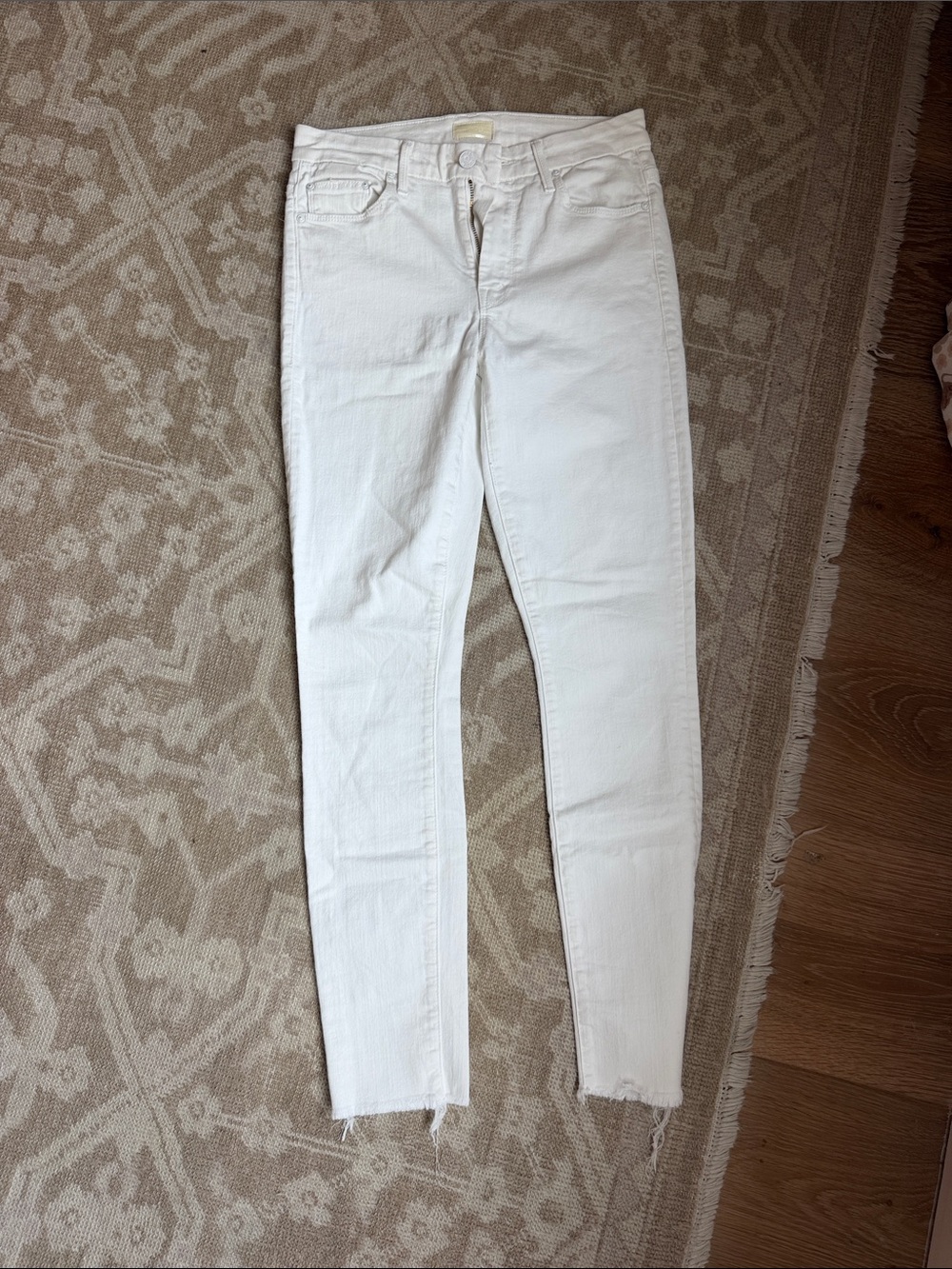 Mother White Skinny Jeans